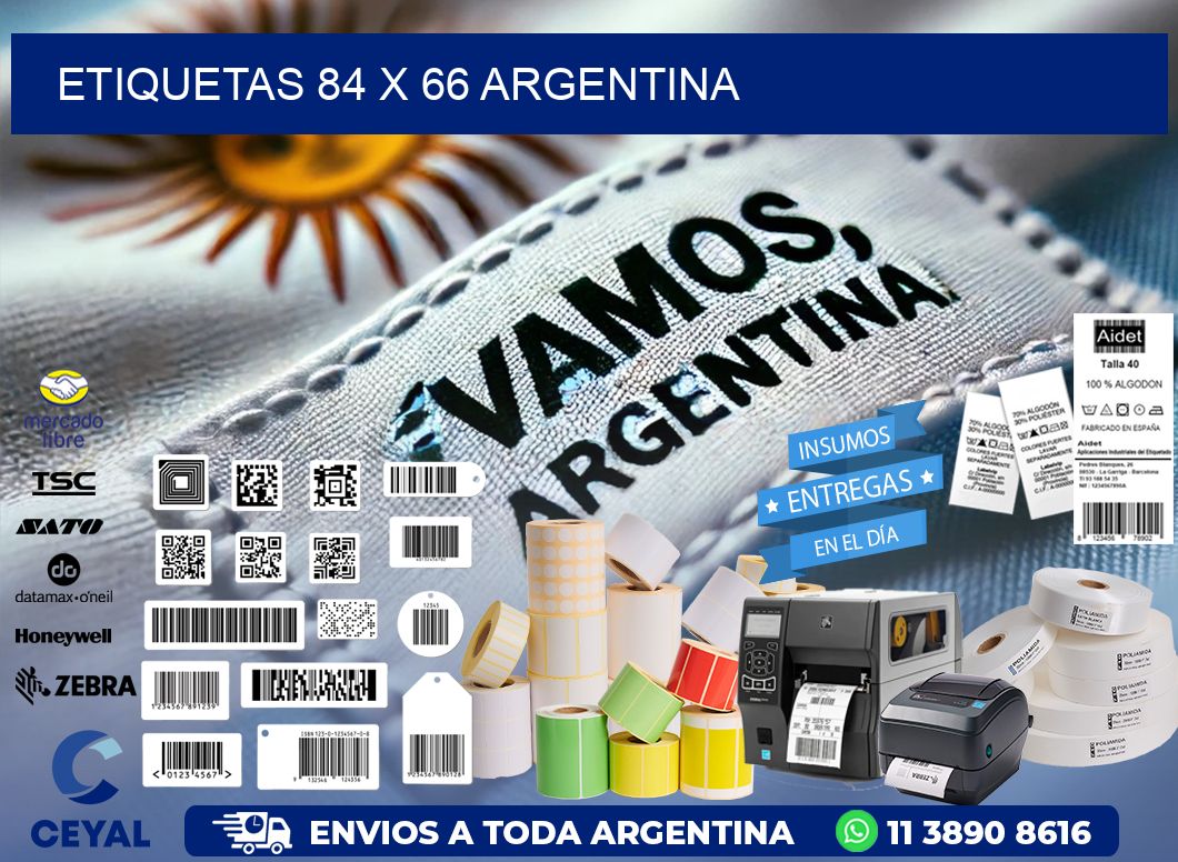ETIQUETAS 84 x 66 ARGENTINA