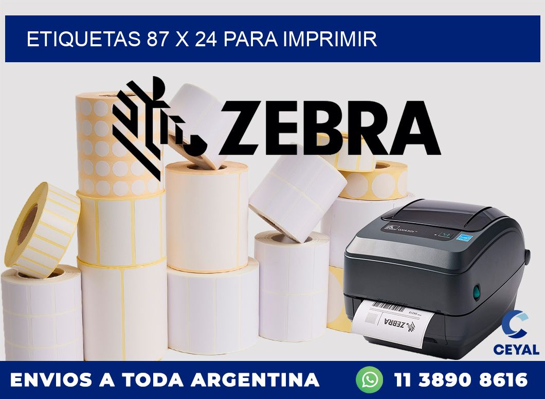 ETIQUETAS 87 x 24 PARA IMPRIMIR