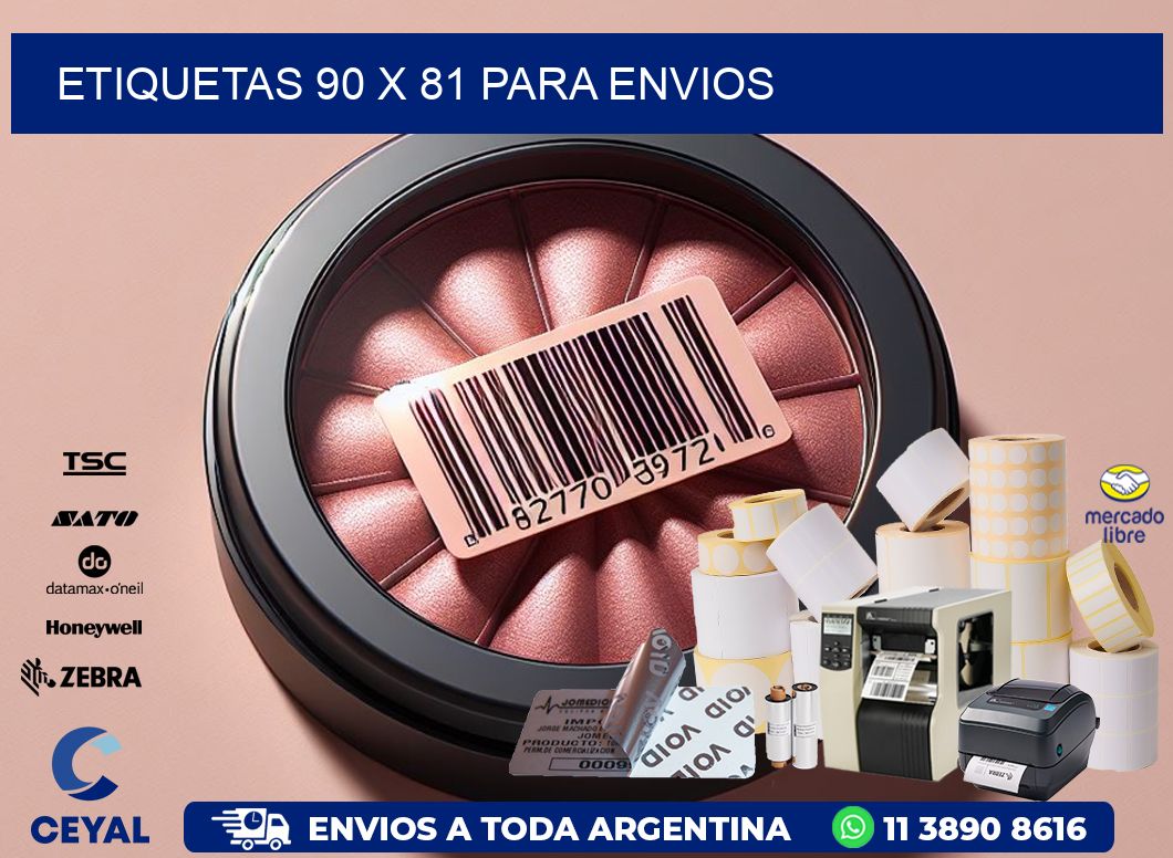 ETIQUETAS 90 x 81 PARA ENVIOS