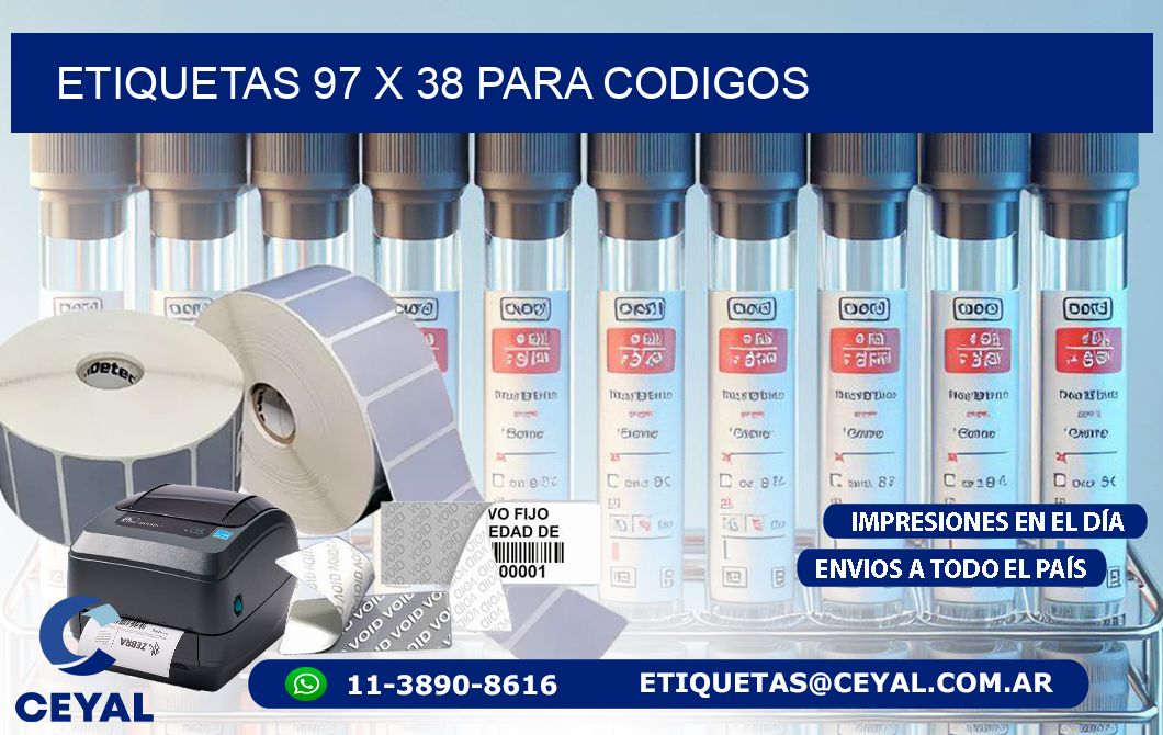 ETIQUETAS 97 x 38 PARA CODIGOS