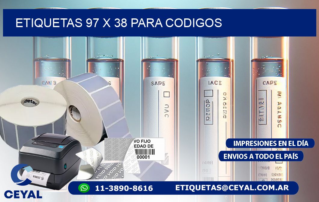 ETIQUETAS 97 x 38 PARA CODIGOS