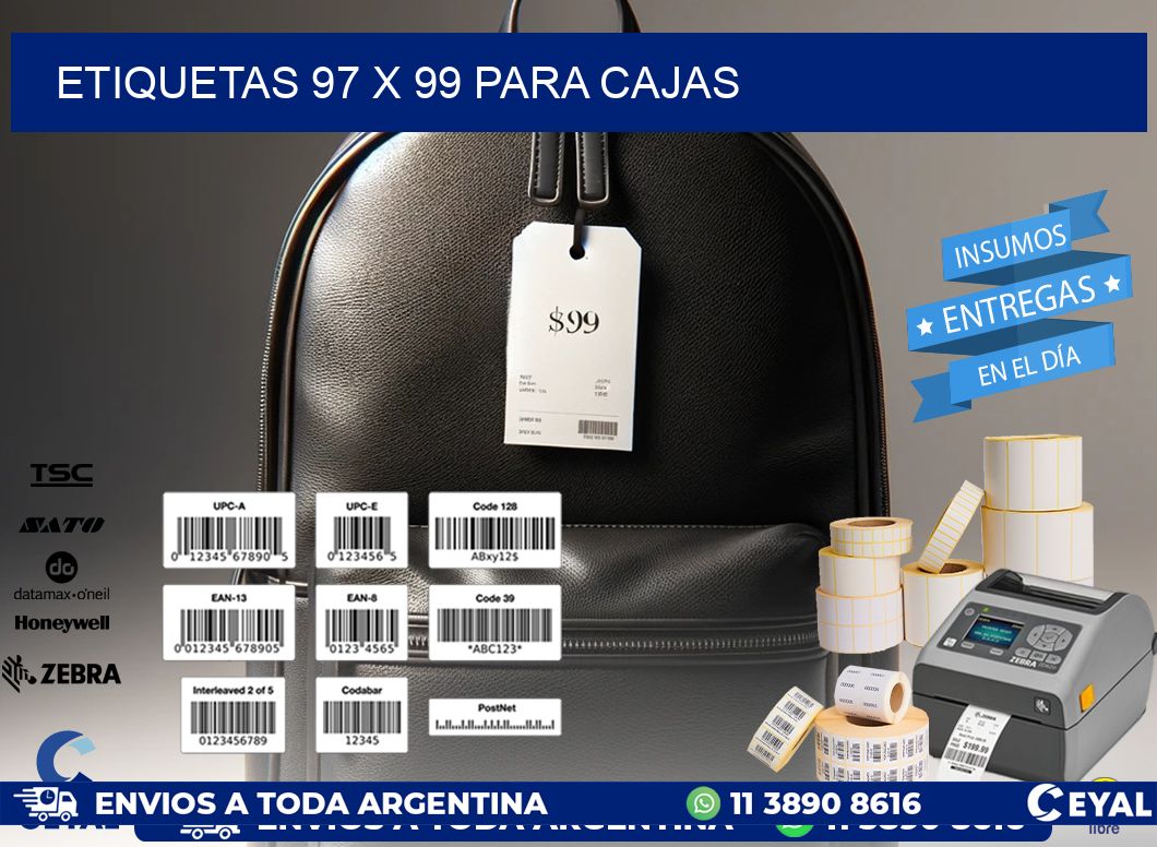 ETIQUETAS 97 x 99 PARA CAJAS