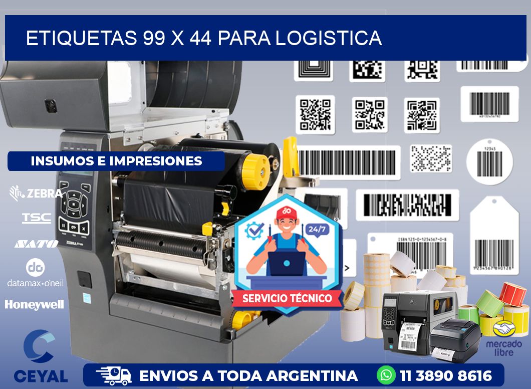 ETIQUETAS 99 x 44 PARA LOGISTICA