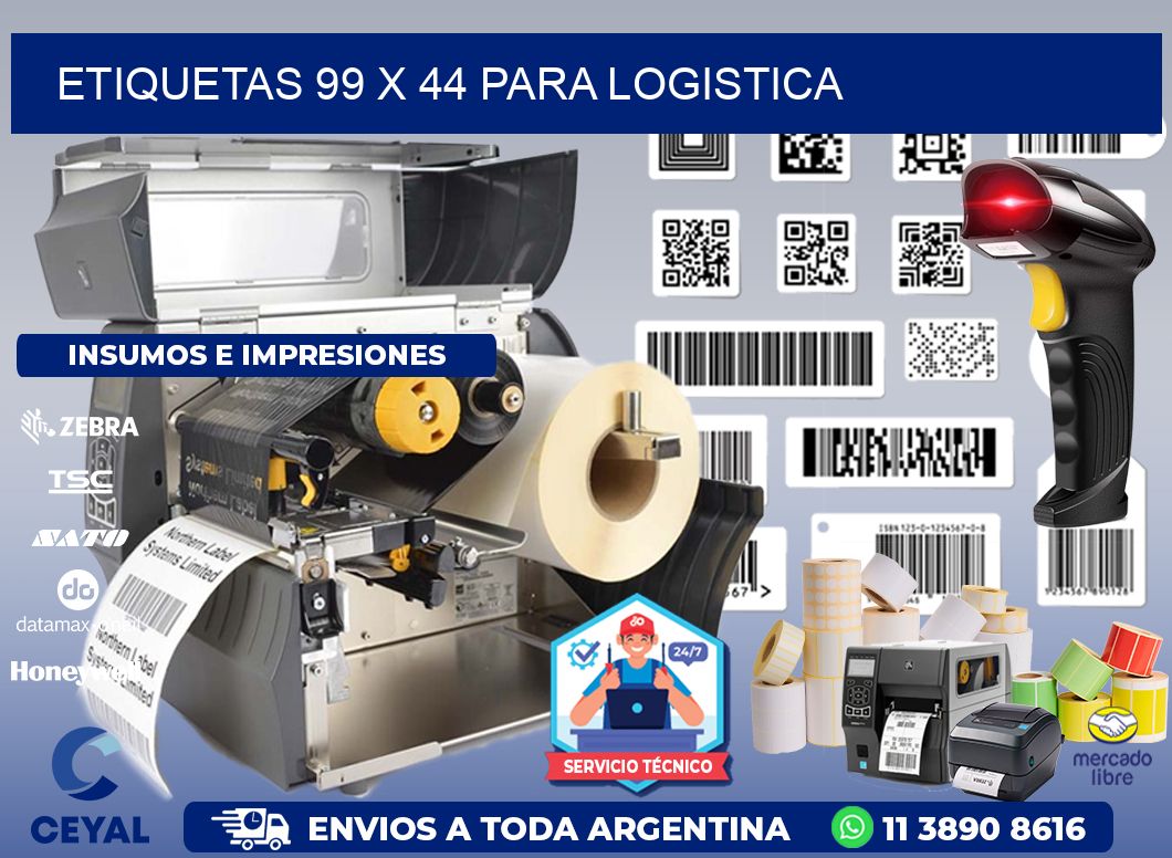 ETIQUETAS 99 x 44 PARA LOGISTICA