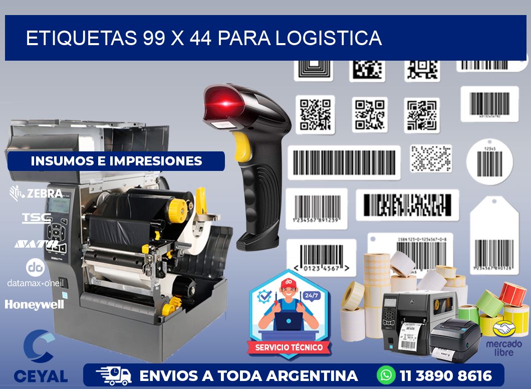 ETIQUETAS 99 x 44 PARA LOGISTICA