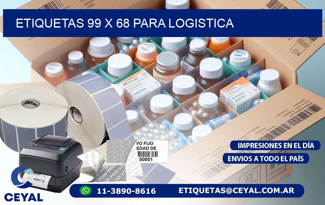 ETIQUETAS 99 x 68 PARA LOGISTICA