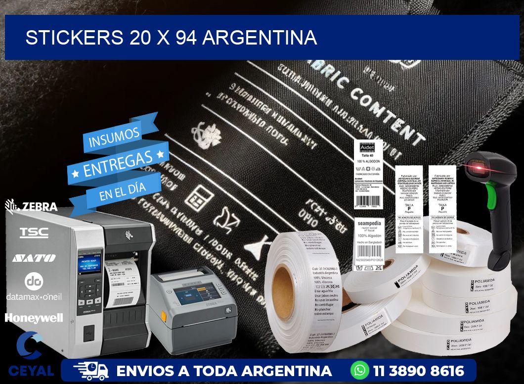 STICKERS 20 x 94 ARGENTINA