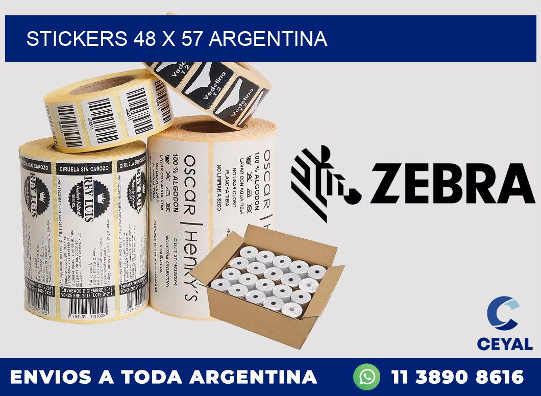 STICKERS 48 x 57 ARGENTINA