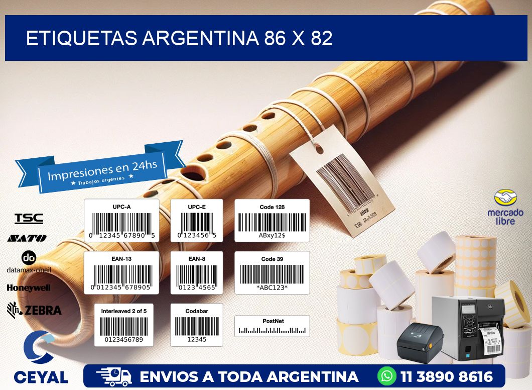 etiquetas argentina 86 x 82