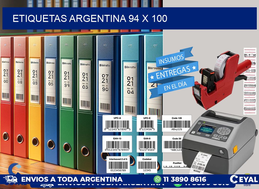 etiquetas argentina 94 x 100