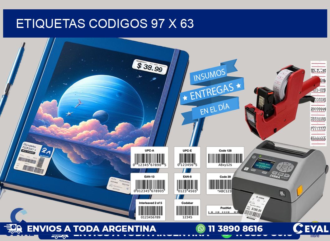 etiquetas codigos 97 x 63