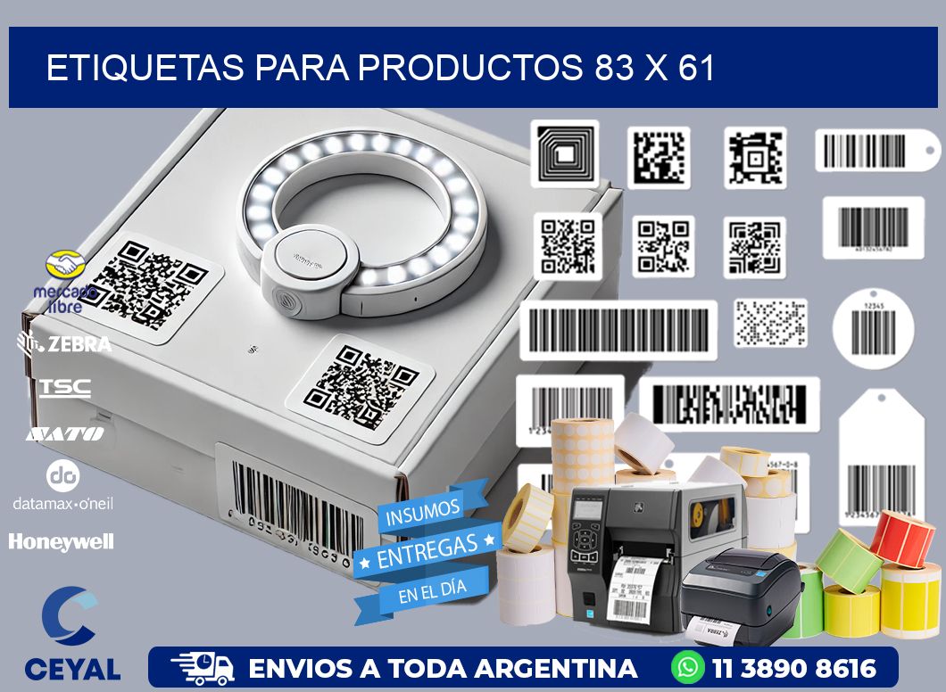 etiquetas para productos 83 x 61