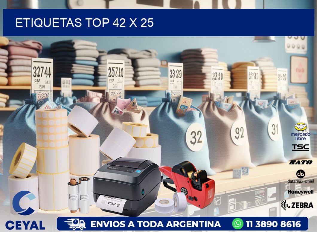 etiquetas top 42 x 25