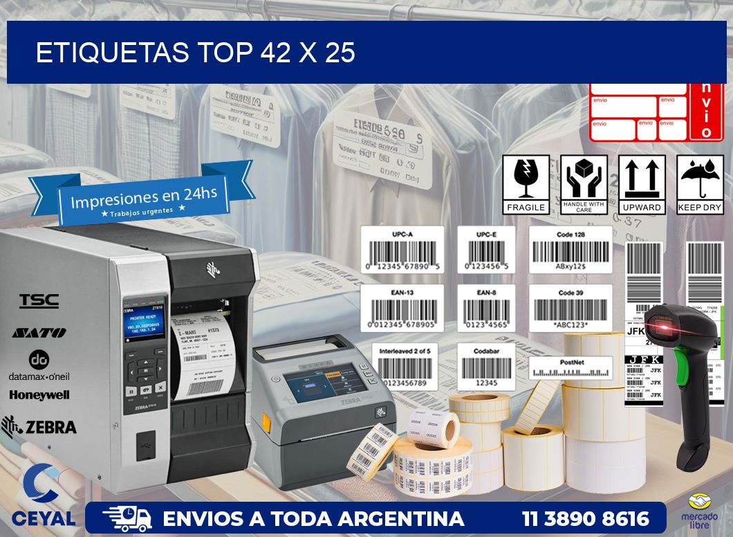 etiquetas top 42 x 25