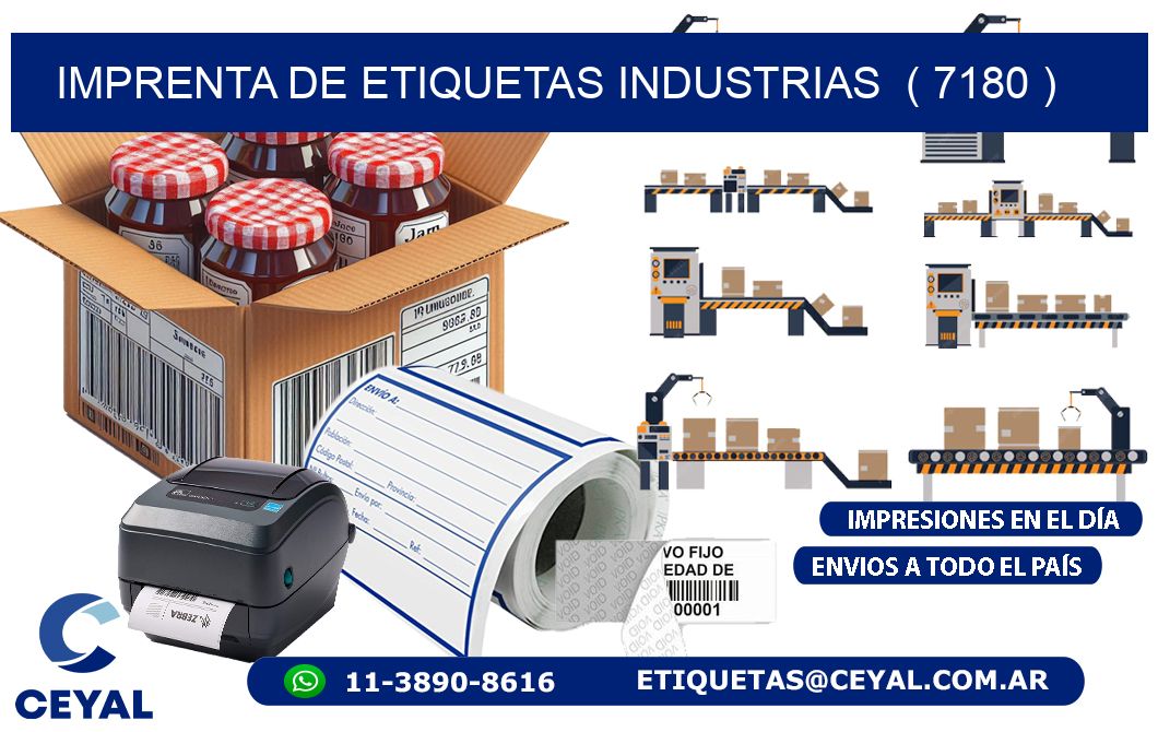 imprenta de etiquetas industrias  ( 7180 )