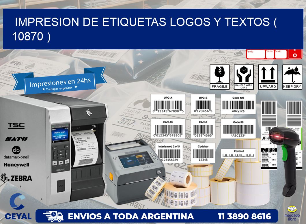 impresion de etiquetas logos y textos ( 10870 )