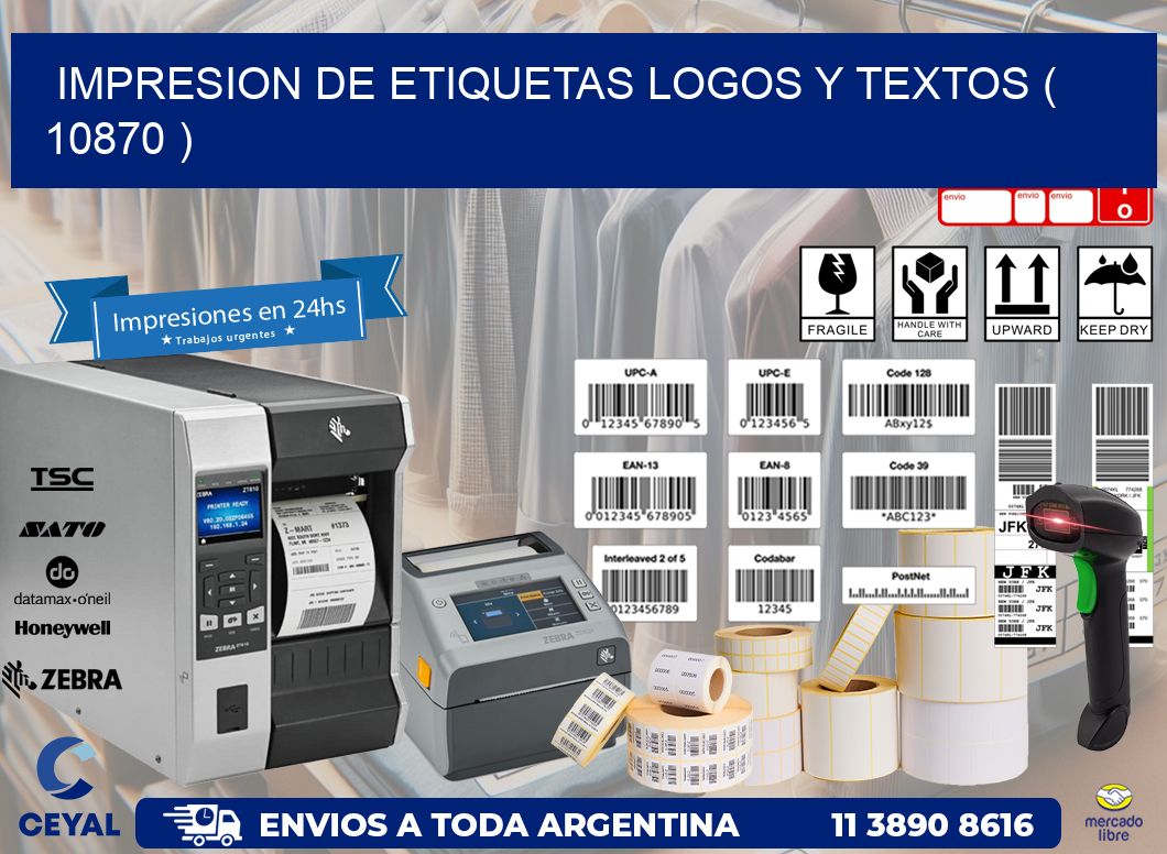 impresion de etiquetas logos y textos ( 10870 )