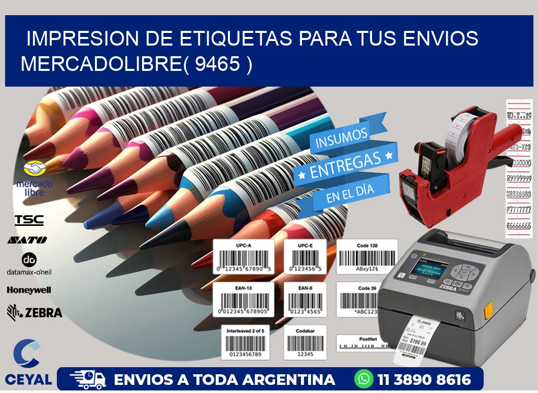 impresion de etiquetas para tus envios mercadolibre( 9465 )