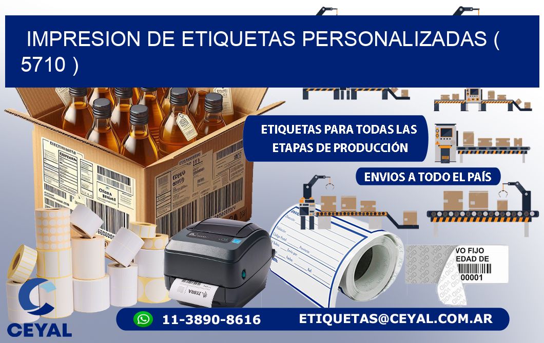impresion de etiquetas personalizadas ( 5710 )