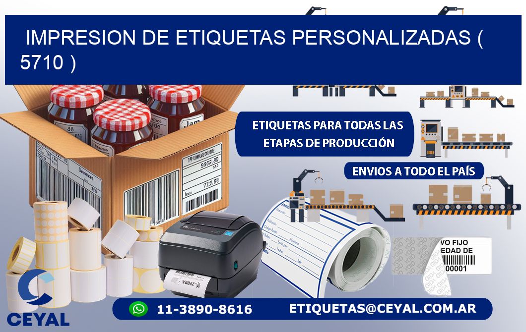 impresion de etiquetas personalizadas ( 5710 )