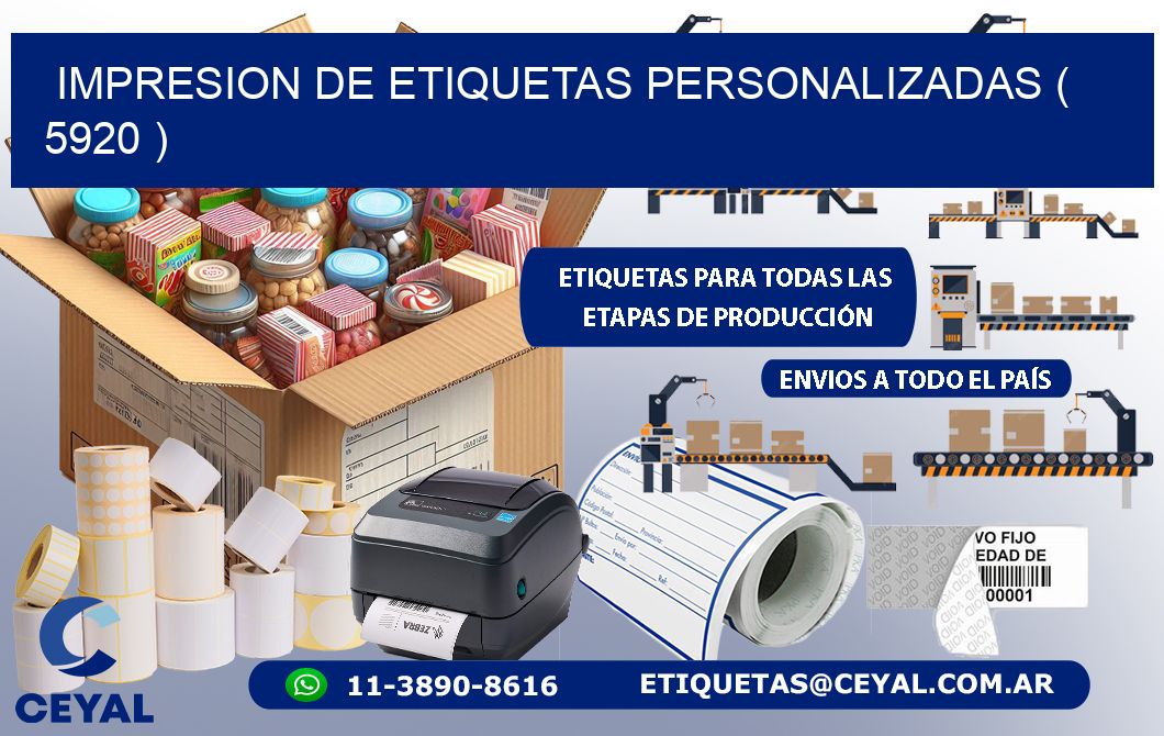 impresion de etiquetas personalizadas ( 5920 )