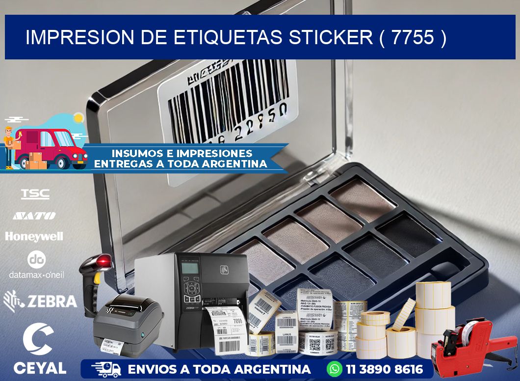 impresion de etiquetas sticker ( 7755 )