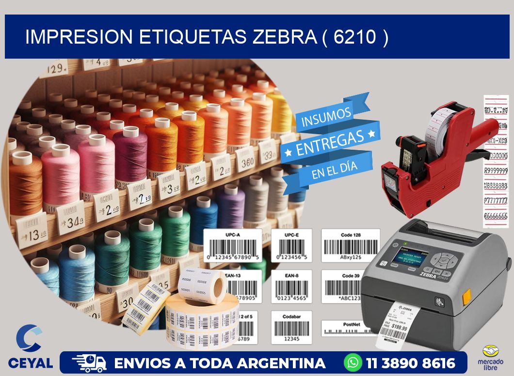impresion etiquetas zebra ( 6210 )