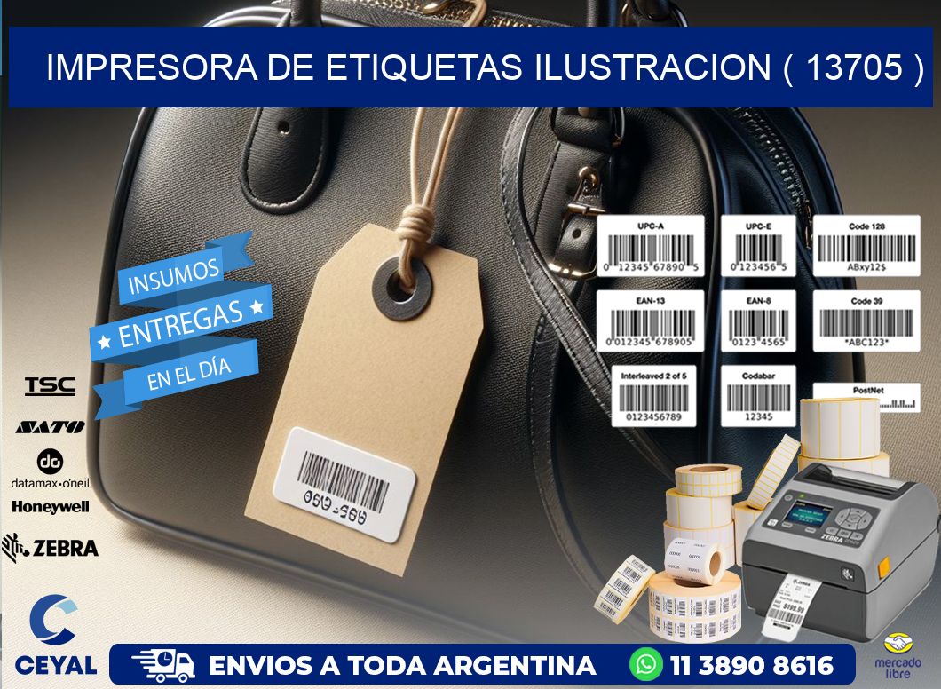 impresora de etiquetas ilustracion ( 13705 )