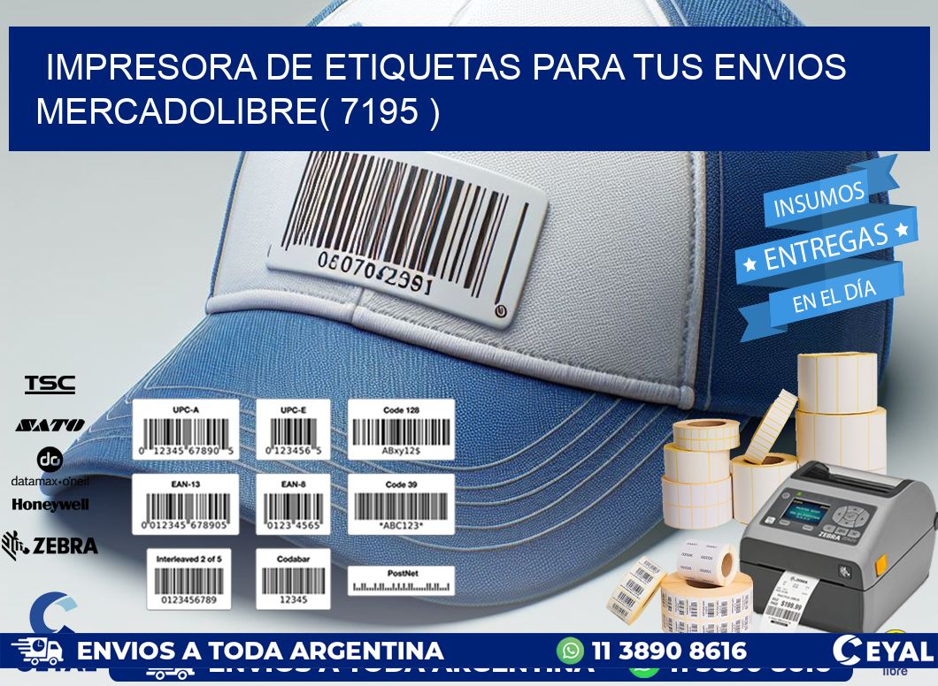 impresora de etiquetas para tus envios mercadolibre( 7195 )