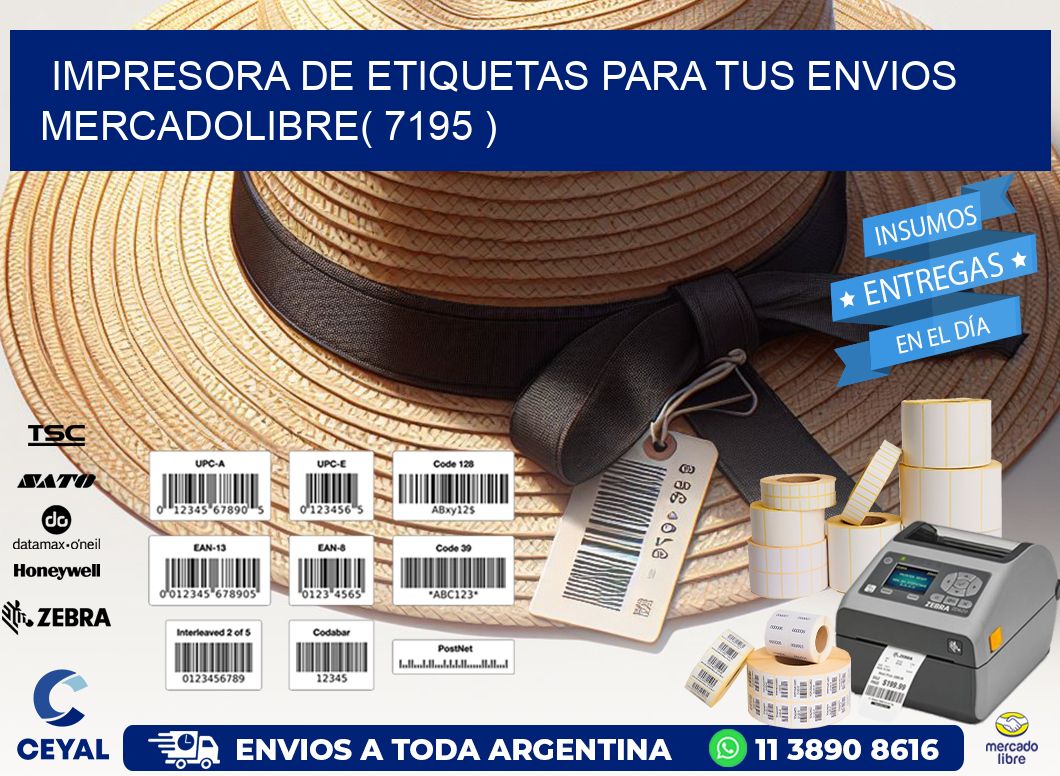 impresora de etiquetas para tus envios mercadolibre( 7195 )