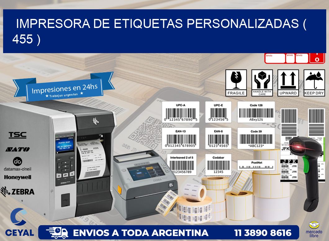 impresora de etiquetas personalizadas ( 455 )