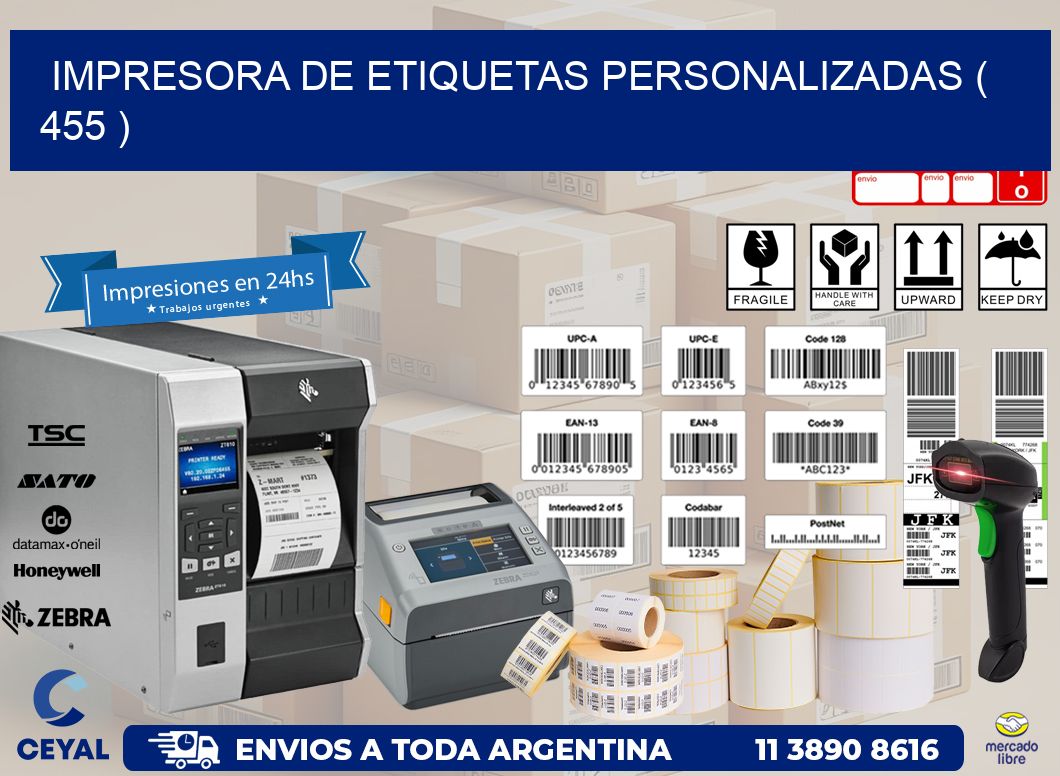 impresora de etiquetas personalizadas ( 455 )