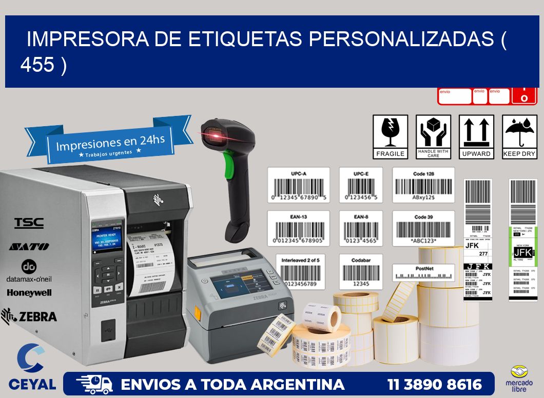 impresora de etiquetas personalizadas ( 455 )