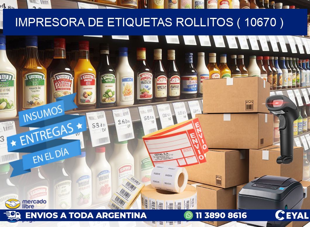 impresora de etiquetas rollitos ( 10670 )