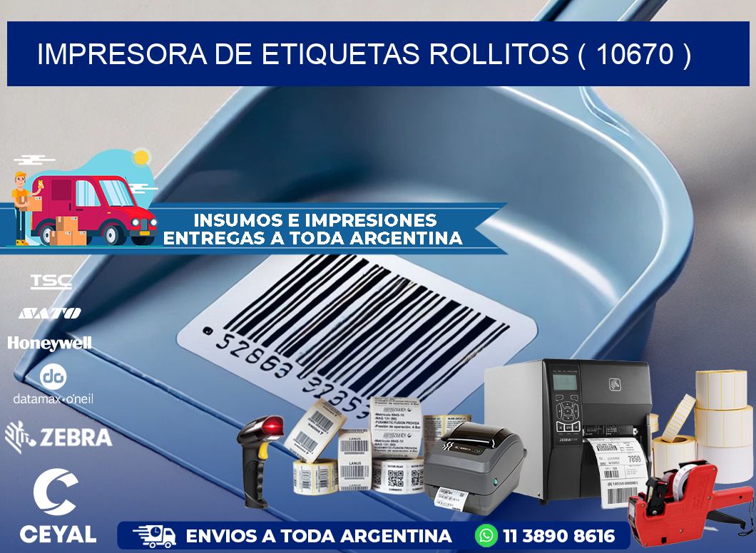 impresora de etiquetas rollitos ( 10670 )
