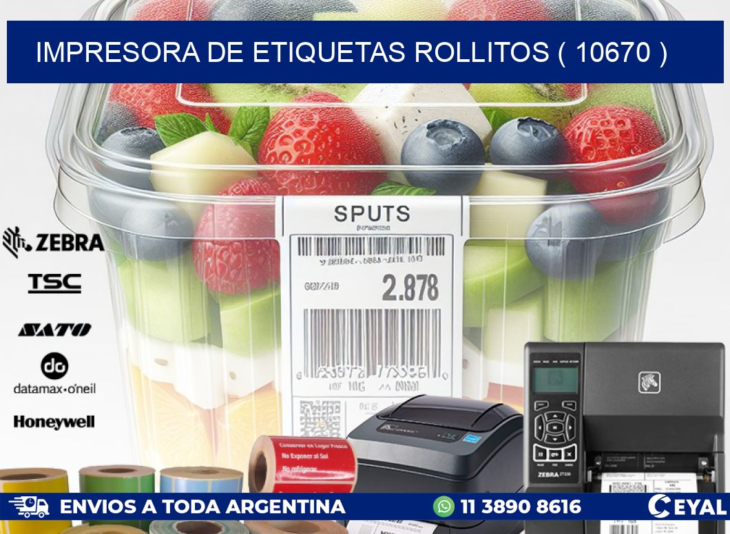 impresora de etiquetas rollitos ( 10670 )