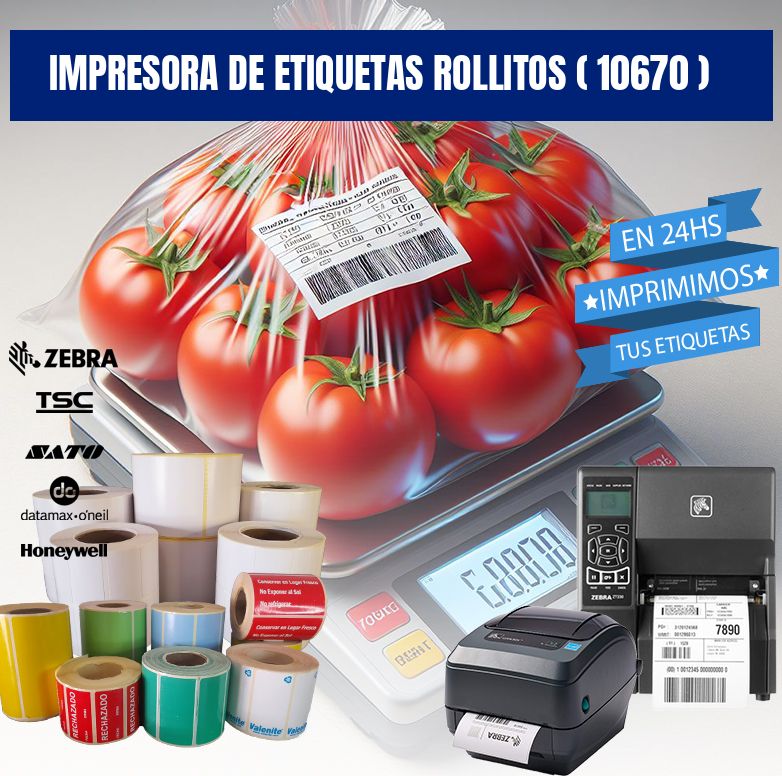 impresora de etiquetas rollitos ( 10670 )