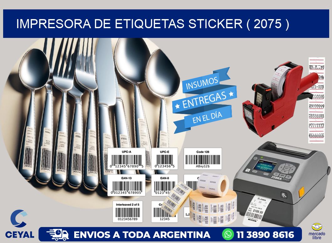 impresora de etiquetas sticker ( 2075 )