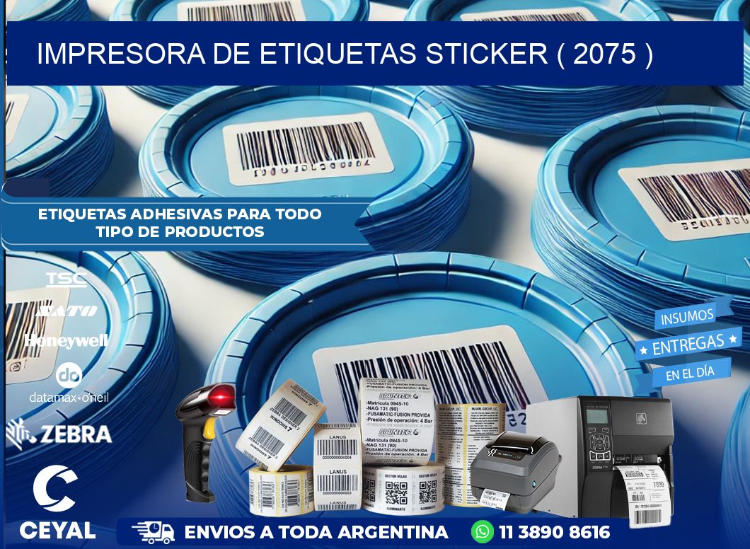 impresora de etiquetas sticker ( 2075 )