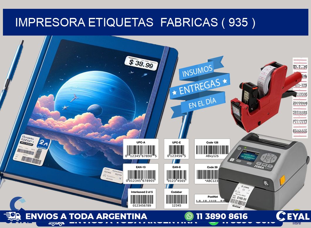 impresora etiquetas fabricas ( 935 )