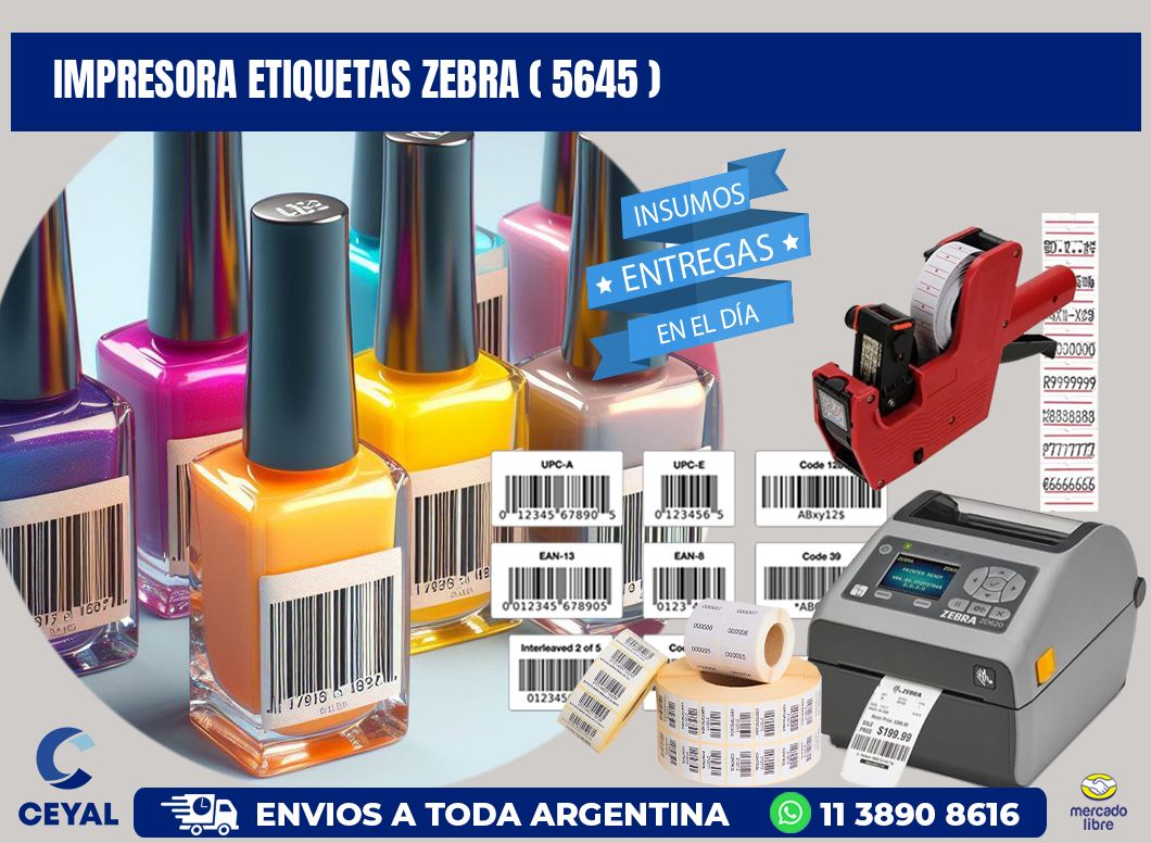 impresora etiquetas zebra ( 5645 )