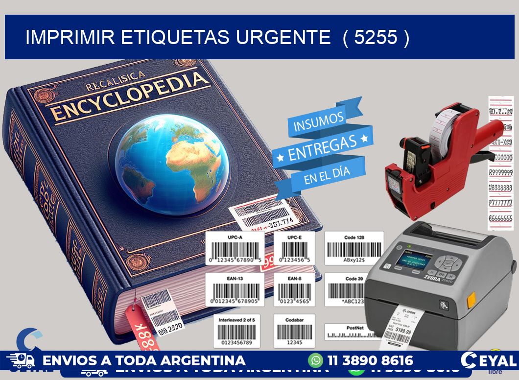 imprimir etiquetas urgente  ( 5255 )