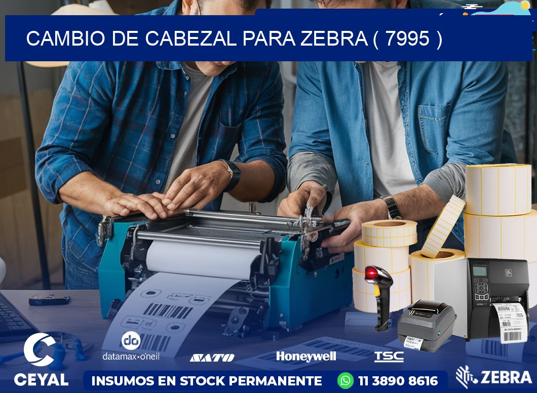 CAMBIO DE CABEZAL PARA ZEBRA ( 7995 )