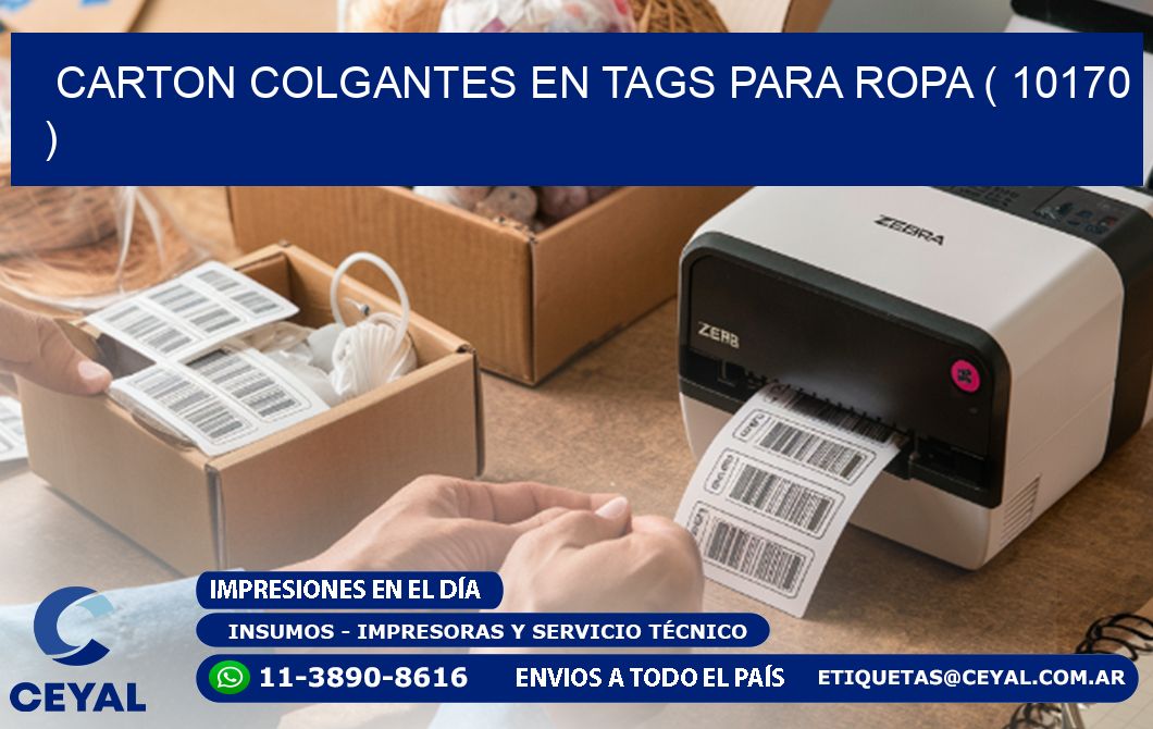 CARTON COLGANTES EN TAGS PARA ROPA ( 10170 )