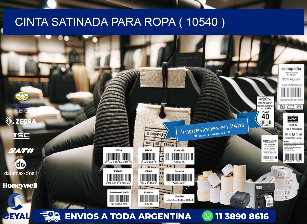 CINTA SATINADA PARA ROPA ( 10540 )