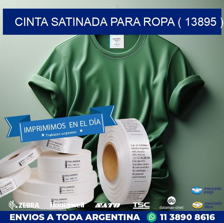 CINTA SATINADA PARA ROPA ( 13895 )