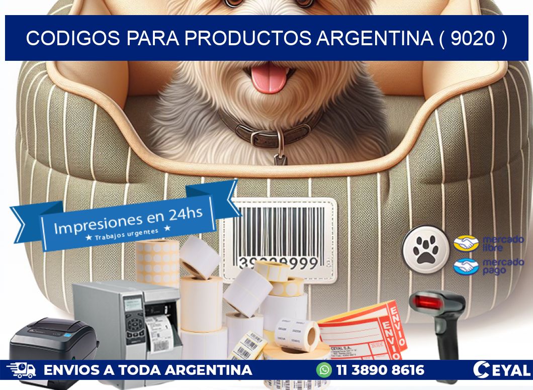 CODIGOS PARA PRODUCTOS ARGENTINA ( 9020 )