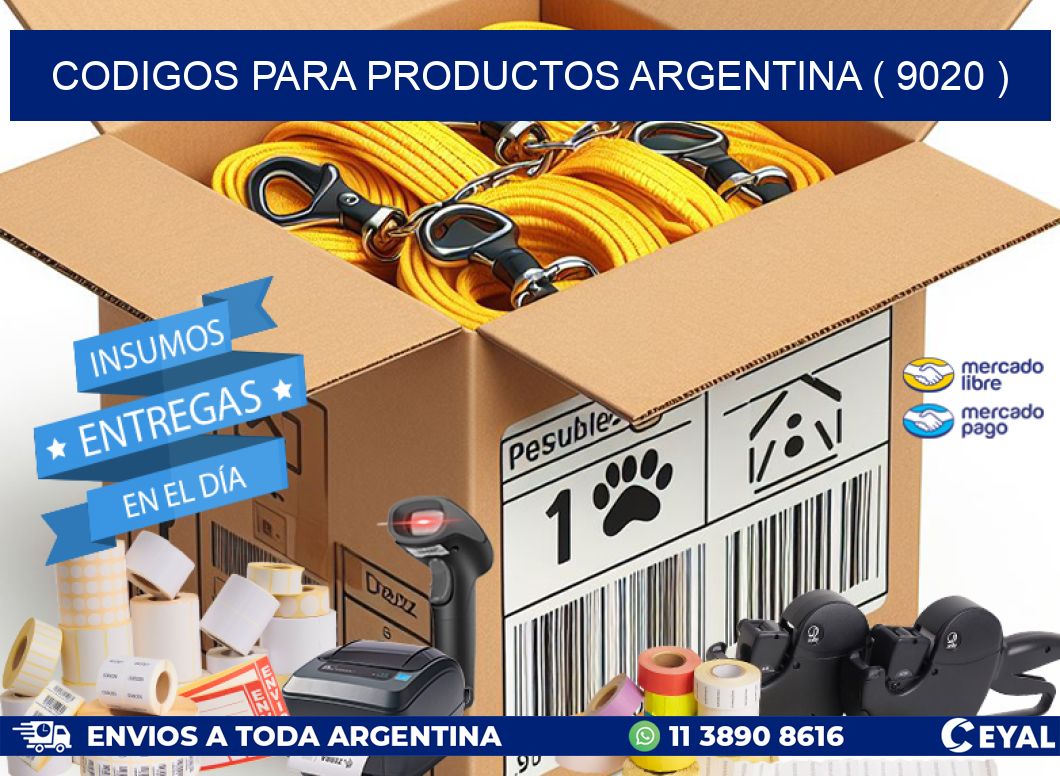 CODIGOS PARA PRODUCTOS ARGENTINA ( 9020 )