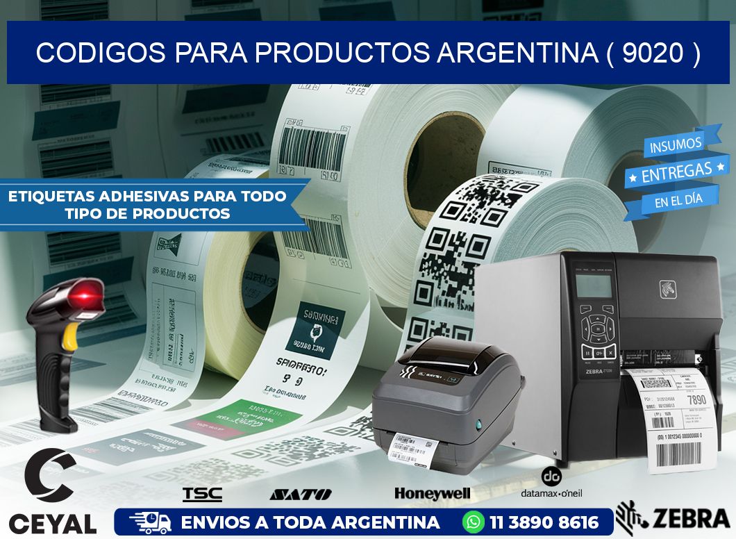 CODIGOS PARA PRODUCTOS ARGENTINA ( 9020 )