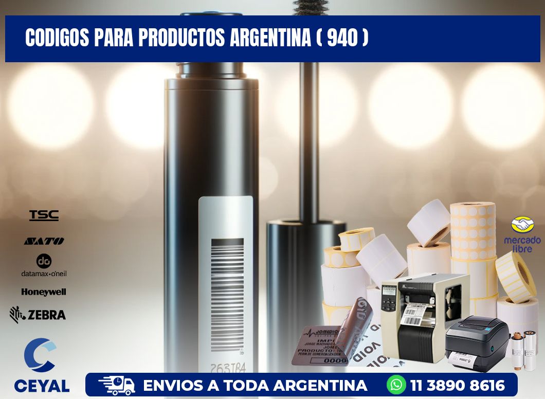 CODIGOS PARA PRODUCTOS ARGENTINA ( 940 )